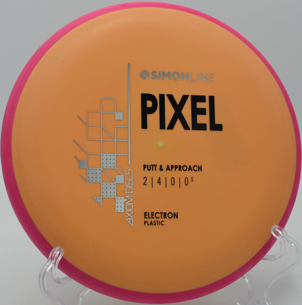 Electron Pixel holding its line through the woods at Lake Walcott State Park Disc Golf Course in Rupert, Idaho.

