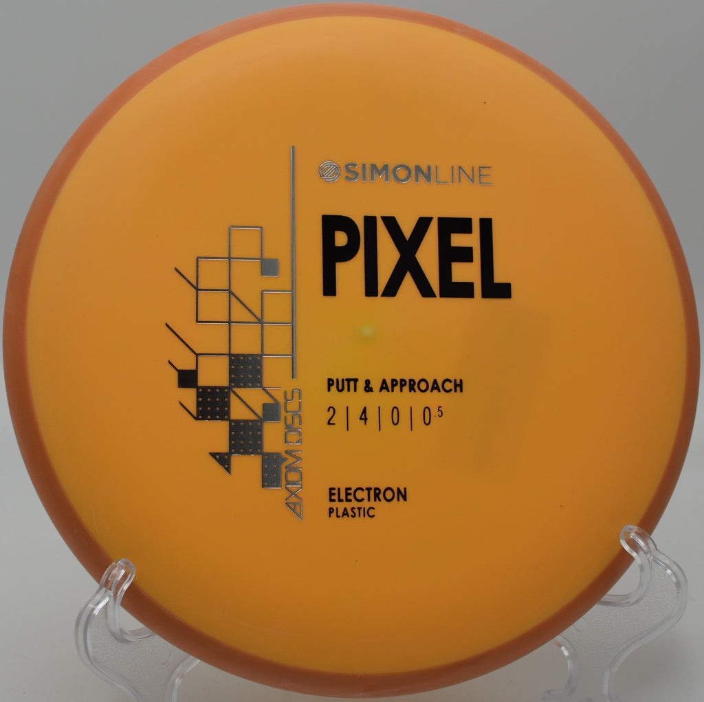 Clean hyzer putt with an Electron Pixel at South Hills Disc Golf Course in Lebanon, Pennsylvania.

