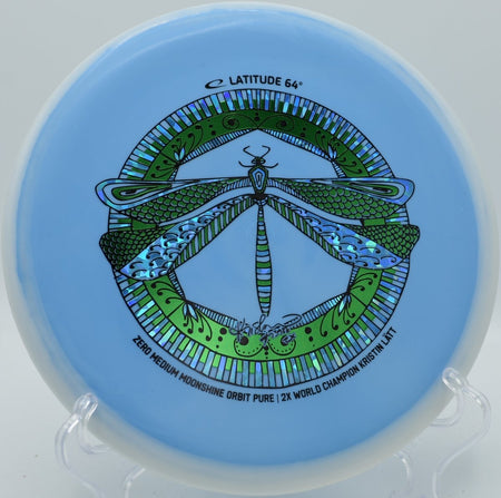 Latitude 64 Zero Medium Pure glow putter on wooded approach at Harmon Hills Disc Golf Course in Fall Branch, Tennessee
