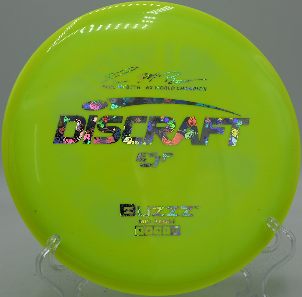 Buzzz in ESP plastic shaping gentle hyzer at Timberwolf DGC in La Crosse, Wisconsin

