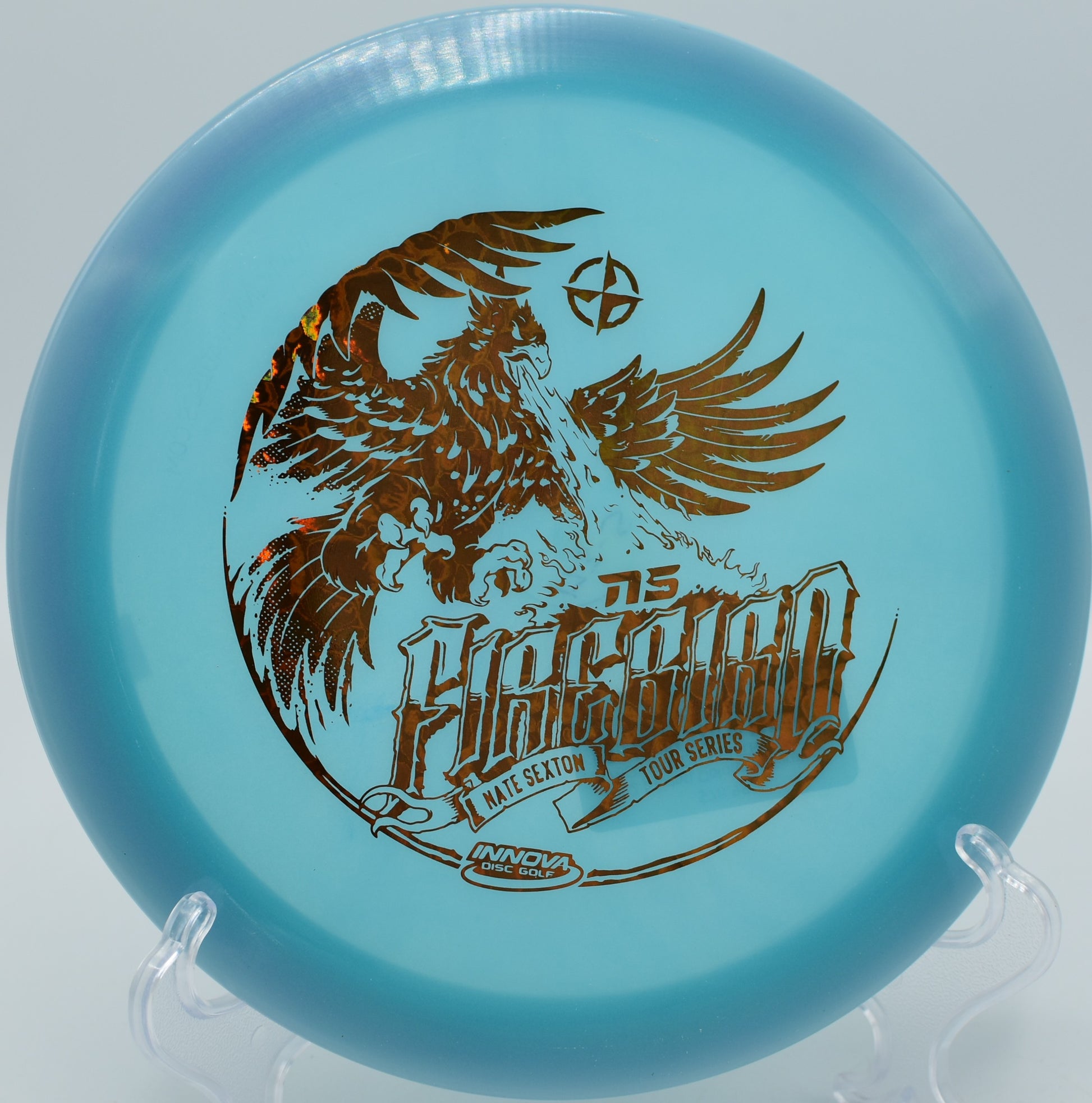 Disc golfers in Boise, ID, love the Sexton Glow Firebird – shop exclusive discs.
