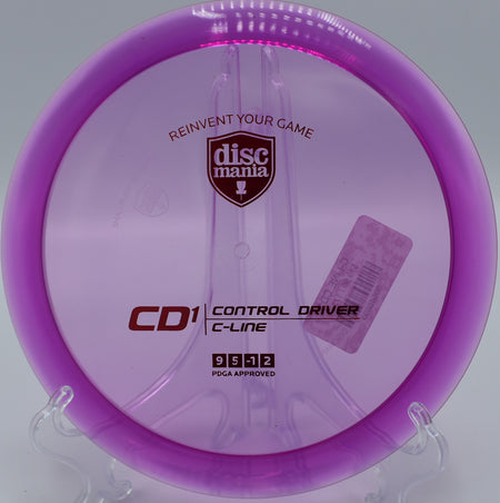 CD1 C-Line Discmania driver gliding long and straight at Blue Ribbon Pines Disc Golf Course in East Bethel, Minnesota.