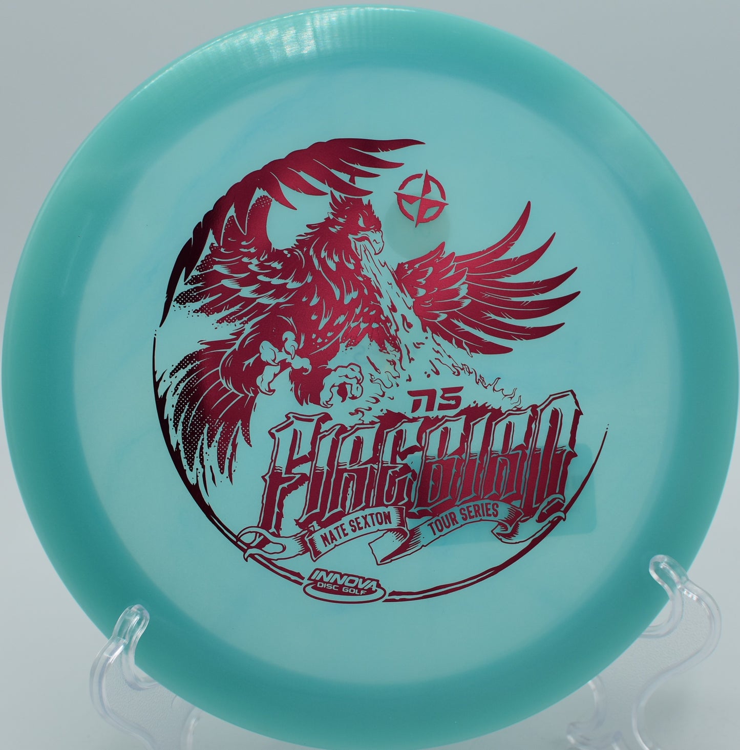 Nate Sexton Glow Firebird disc golf disc in Kansas City, MO – shop exclusive releases.
