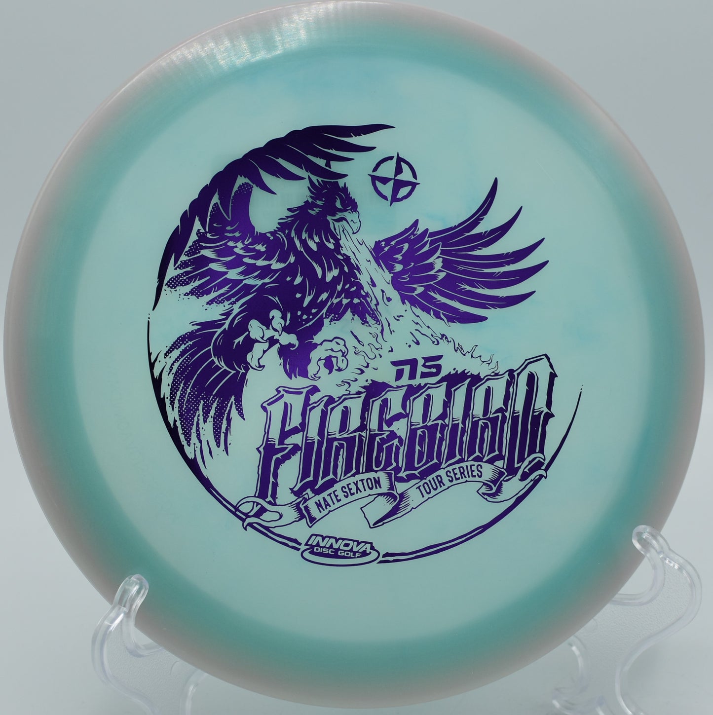 Sexton Glow Firebird disc golf disc in Tulsa, OK – perfect for stable forehand drives.
