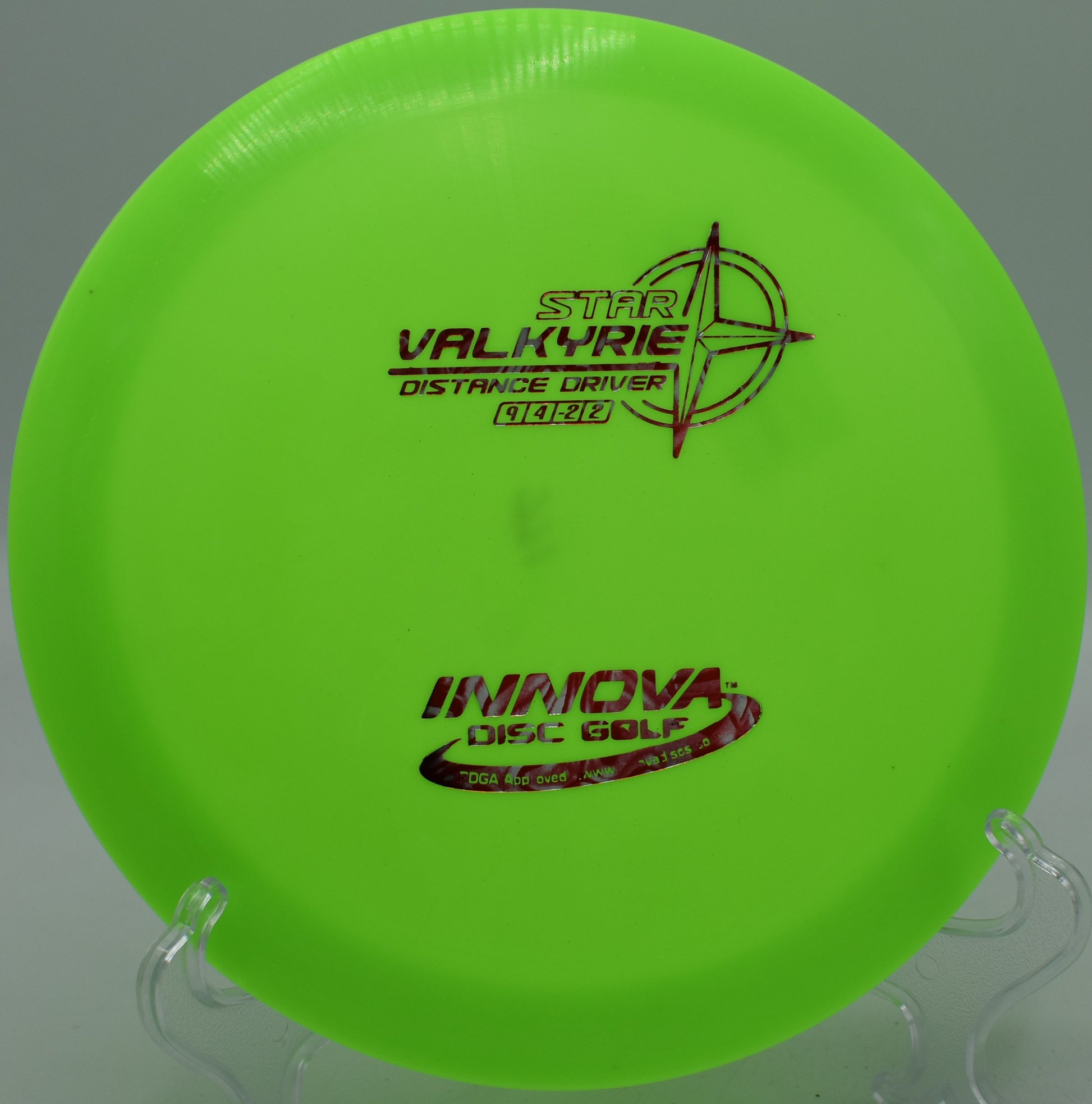 "At Solar Crest Disc Golf in San Diego, CA, Star Valkyrie powers through with explosive speed and a relentless, overstable fade."
