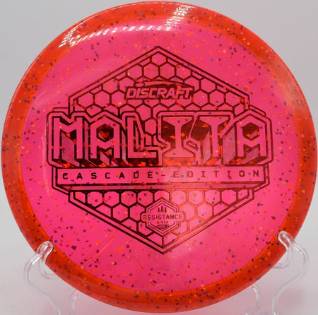 Z Confetti Malita disc golf midrange shaping a wooded approach at Northwood Black Disc Golf Course, Morton, Illinois