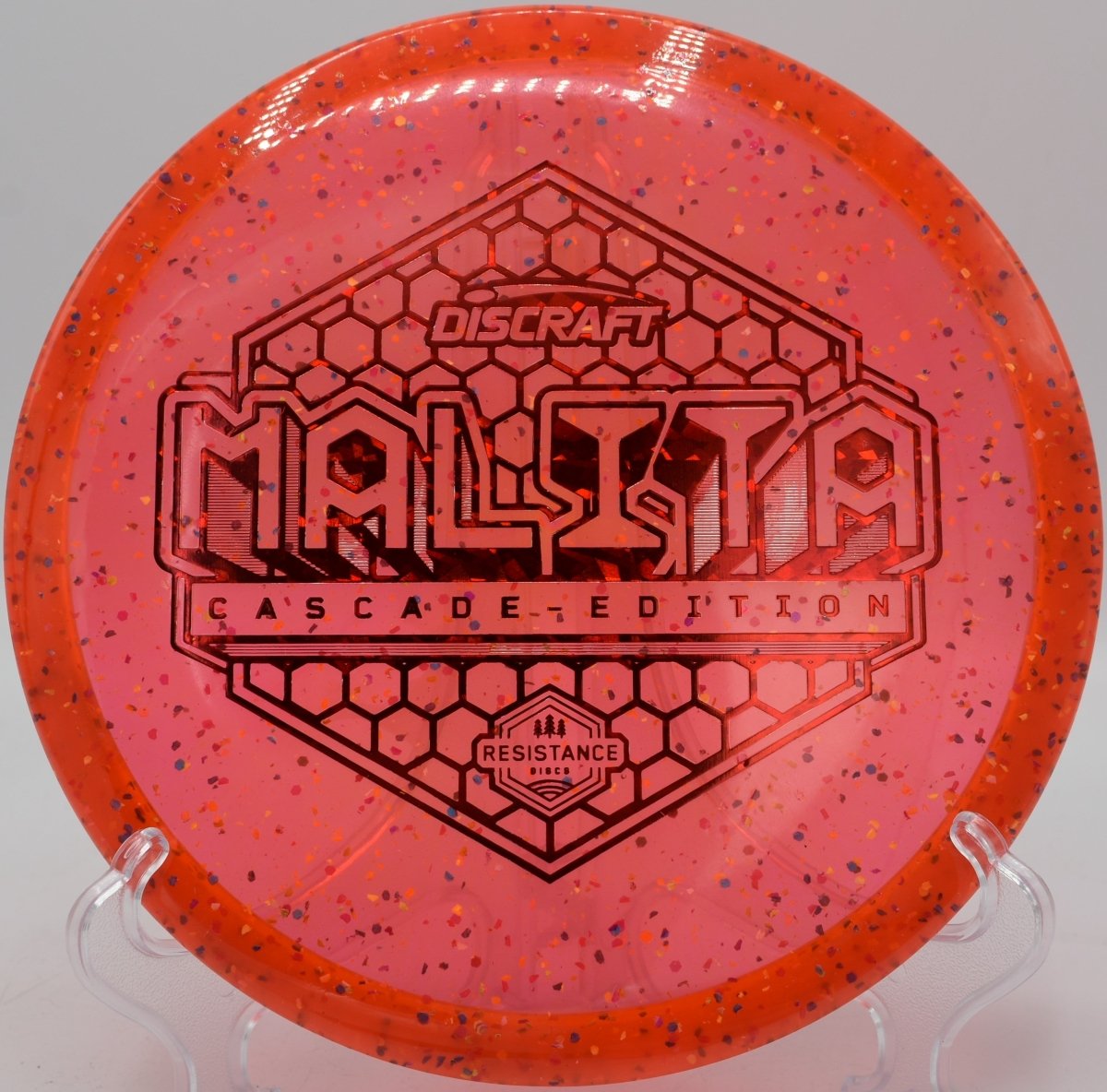 Z Confetti Malita disc golf midrange flying a controlled turnover at Blue Ribbon Pines, East Bethel, Minnesota