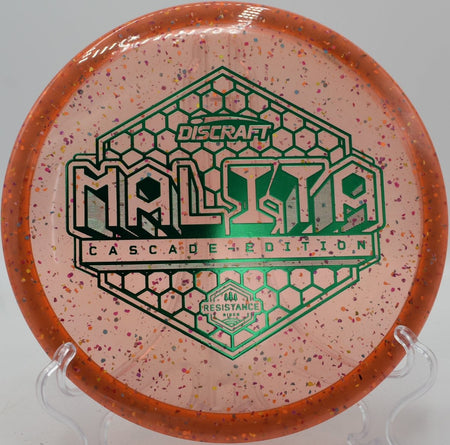 Z Confetti Malita disc golf midrange navigating technical woods at Rollin Ridge Disc Golf Course, Reedsville, Wisconsin