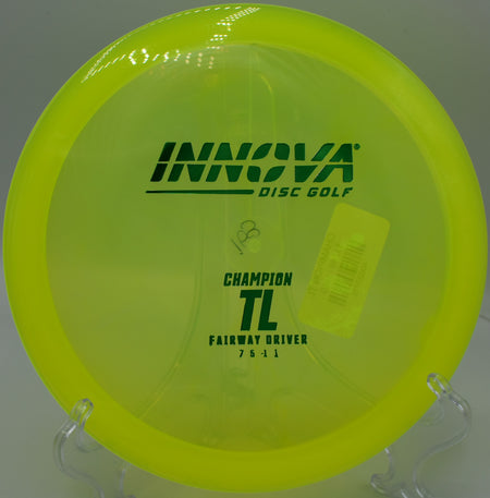 Innova’s Champion TL used for a mid-speed laser beam down the middle at Tumble Tree in Vermont.

