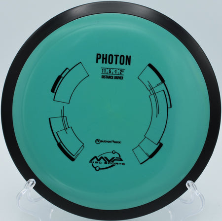 "MVP Neutron Photon – Durable Neutron plastic and reliable fade, excelling on long forehand drives at Idlewild Disc Golf Course in Kentucky."
