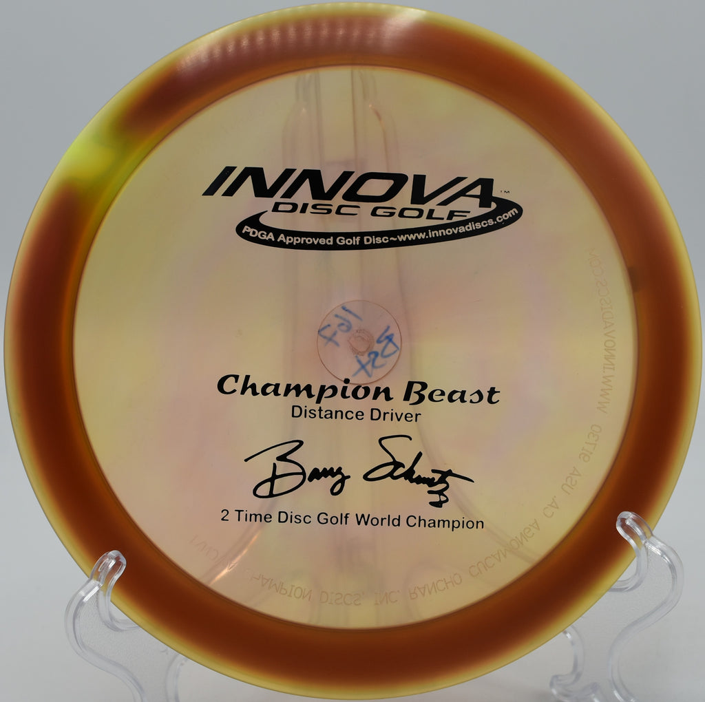 Flicking a Champion Beast down a fairway at Indian Camp Creek DGC in Wentzville, Missouri.

