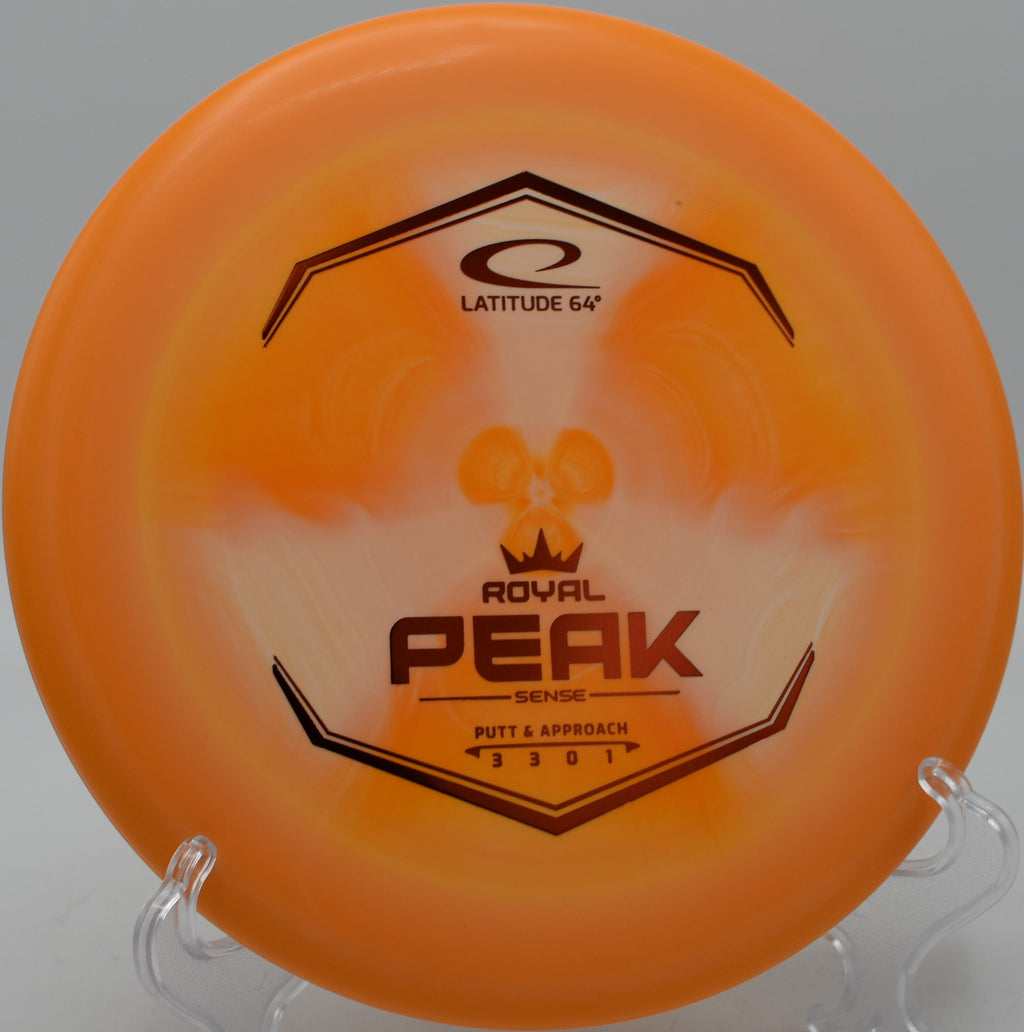 Sense Peak flying straight on a smooth putter drive at West Lake Park in Davenport, Iowa.

