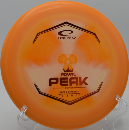 Sense Peak flying straight on a smooth putter drive at West Lake Park in Davenport, Iowa.

