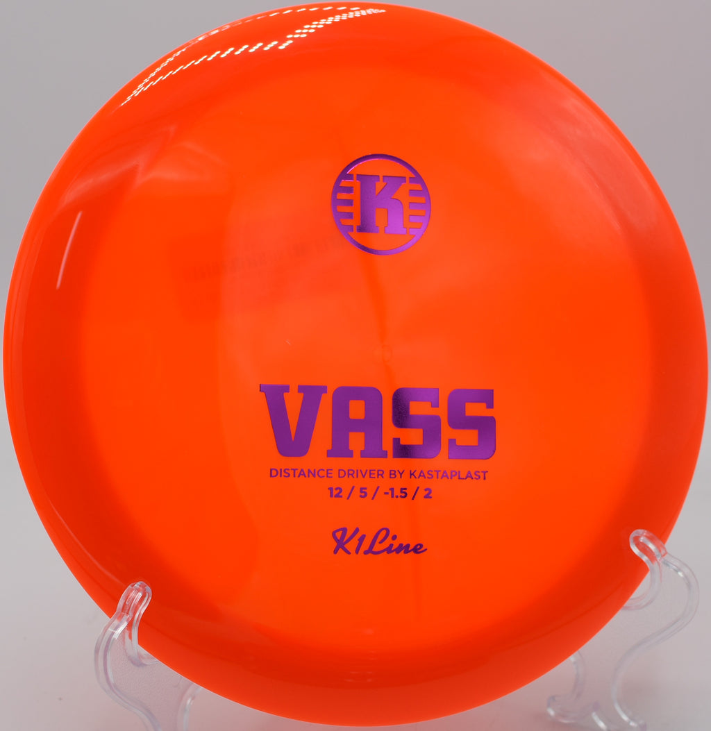 K1 Vass bombing a max-distance drive at Harmony Bends Disc Golf Course in Columbia, Missouri.

