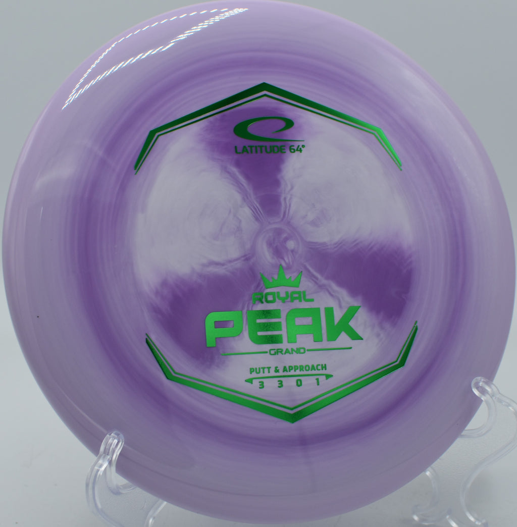 Beaded Grand Peak gliding cleanly toward the basket at Estabrook Park in Milwaukee, Wisconsin.


