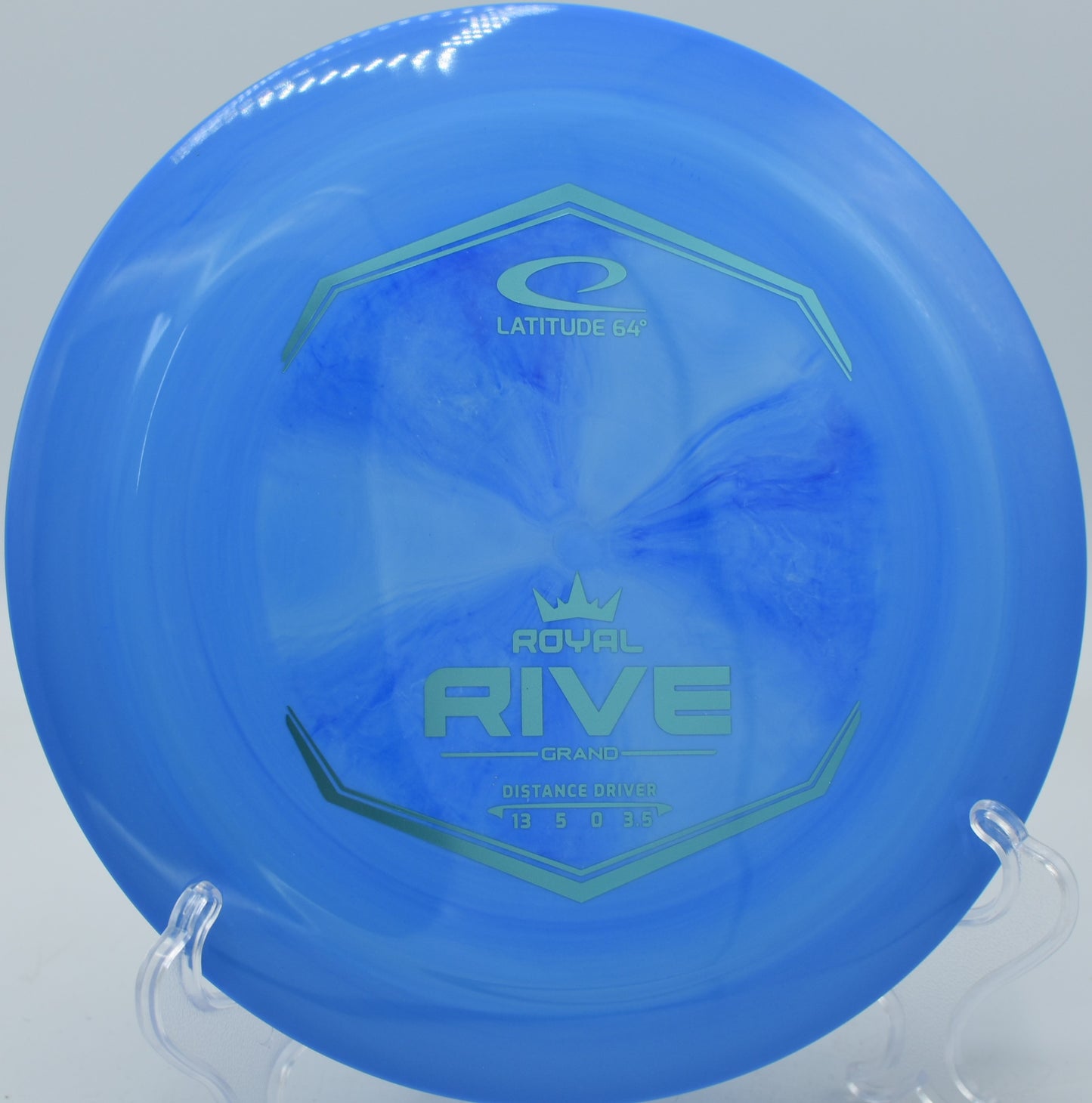 Latitude 64 Grand Rive soaring across a valley at Red Mountain Park in Mesa, Arizona.

