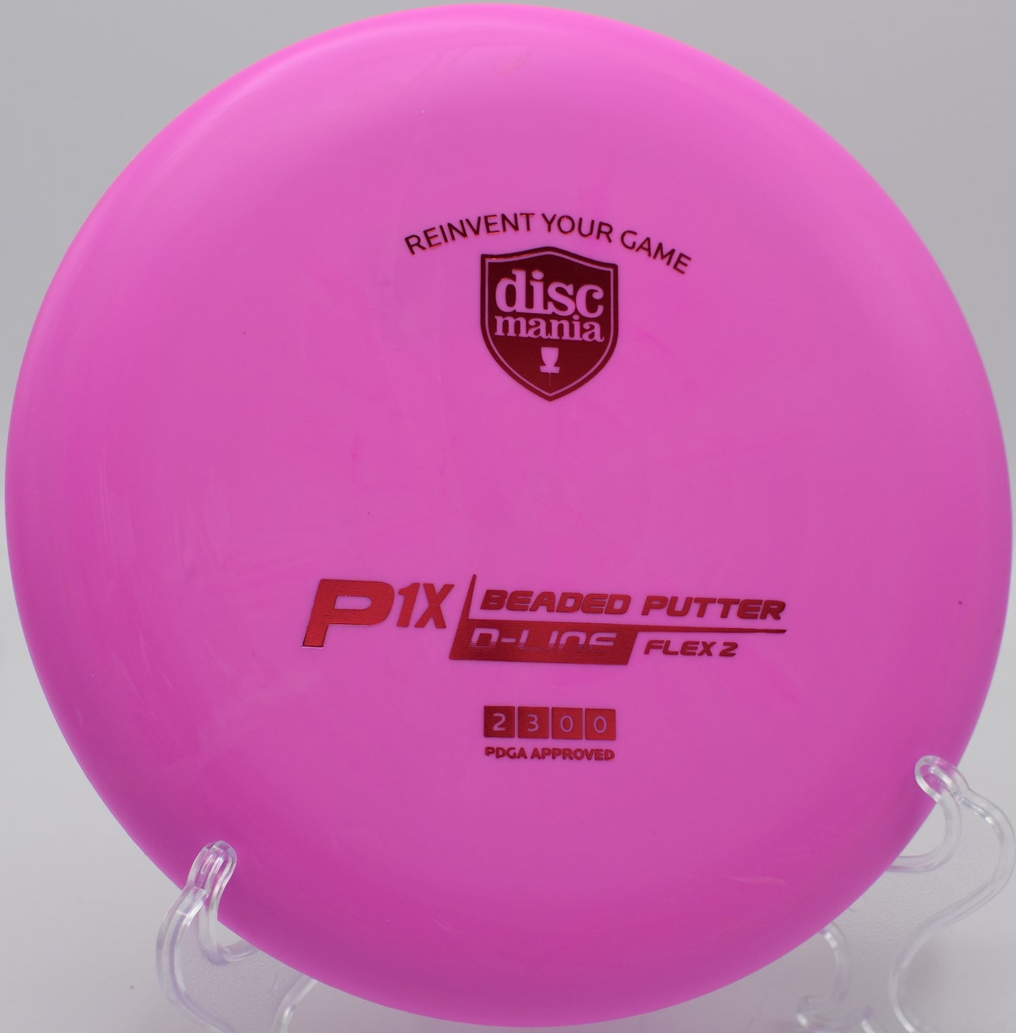 P1x nestling under the pin at Ross Barnett Reservoir Disc Golf Course in Brandon, Mississippi.

