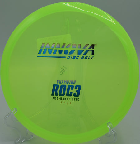 A disc golfer throwing a precision forehand approach with a Champion Roc3 at Lake Marshall Disc Golf Complex in Montross, Virginia.