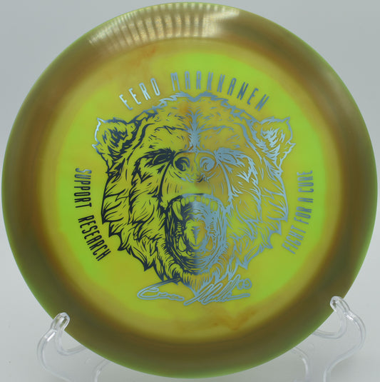 "Eero Markkanen Swirly Star Destroyer disc golf driver for sale in Lakewood, WA."
