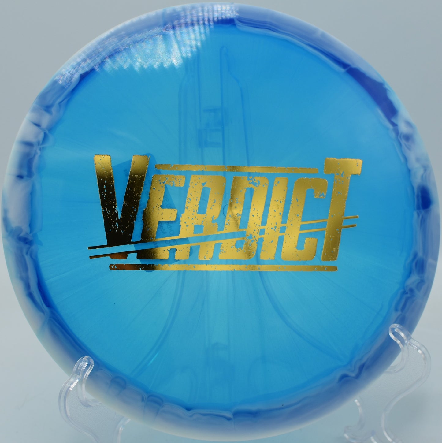 Overstable forehand upshot with a Lucid Ice Orbit Verdict at Highland Park Disc Golf Course in Bloomington, Illinois.

