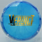 Overstable forehand upshot with a Lucid Ice Orbit Verdict at Highland Park Disc Golf Course in Bloomington, Illinois.

