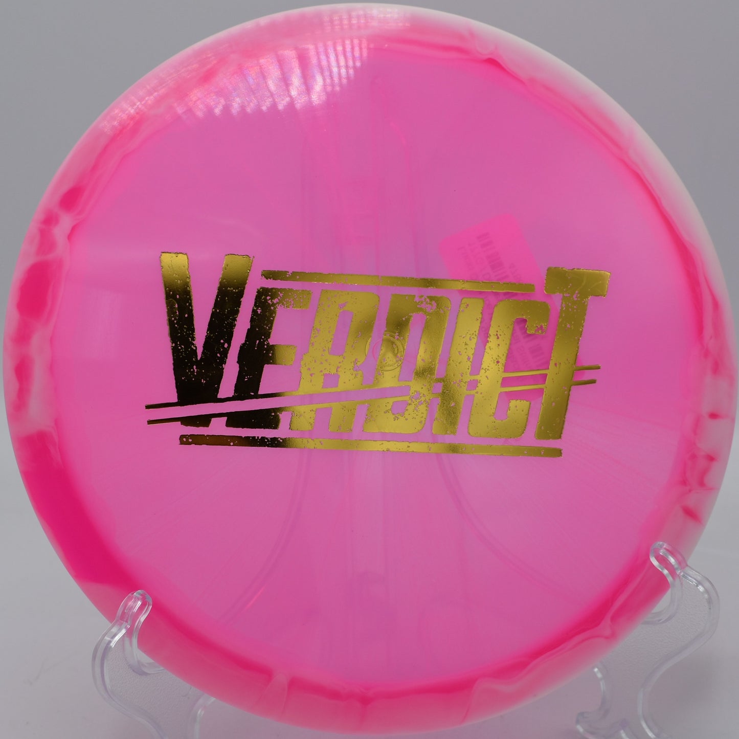 Confident backhand approach with a Lucid Ice Orbit Verdict at Mt. Airy Forest Disc Golf Course in Cincinnati, Ohio.


