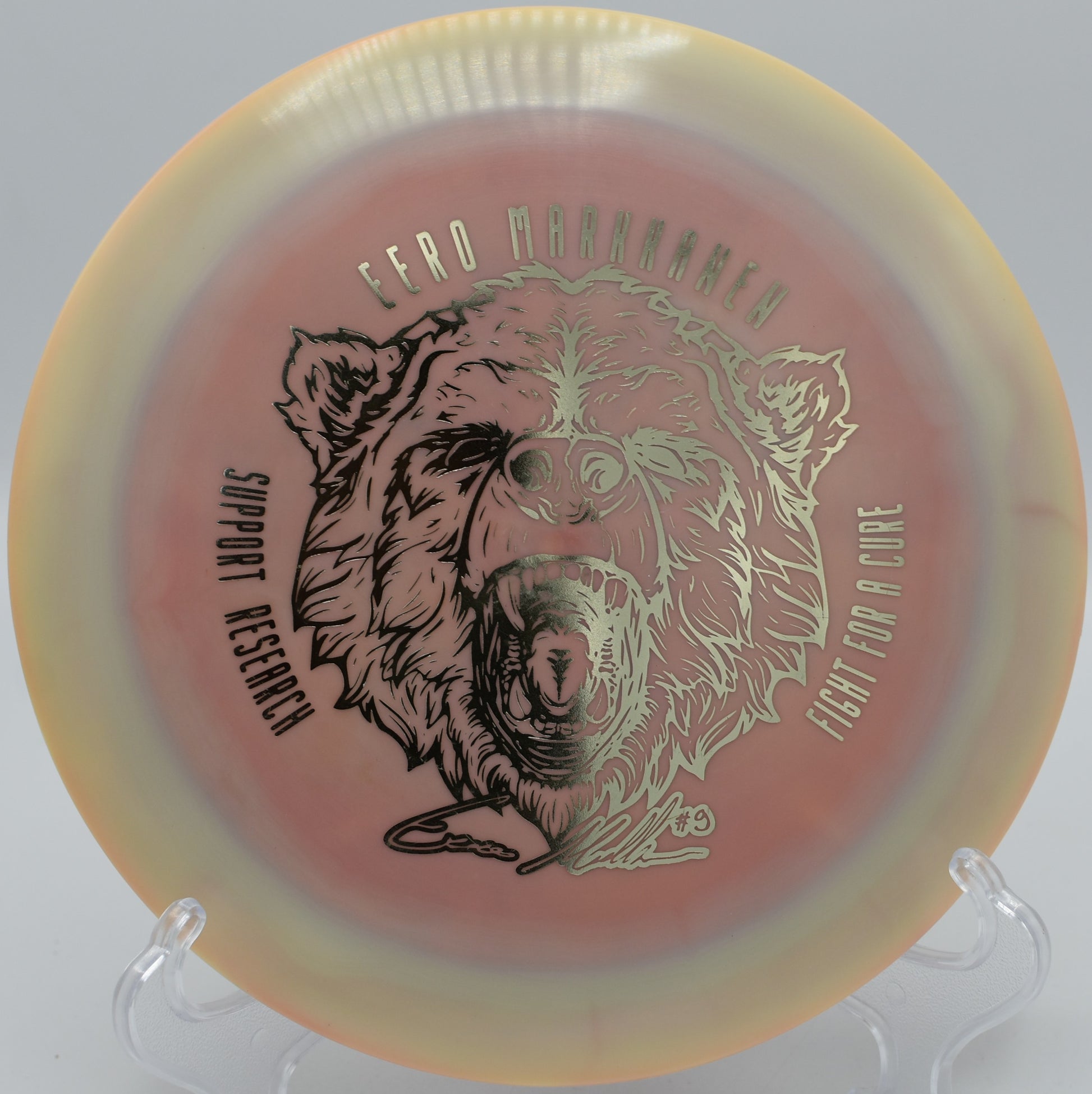 "Swirly Star Destroyer by Eero Markkanen, a premium distance driver for Texas disc golf."
