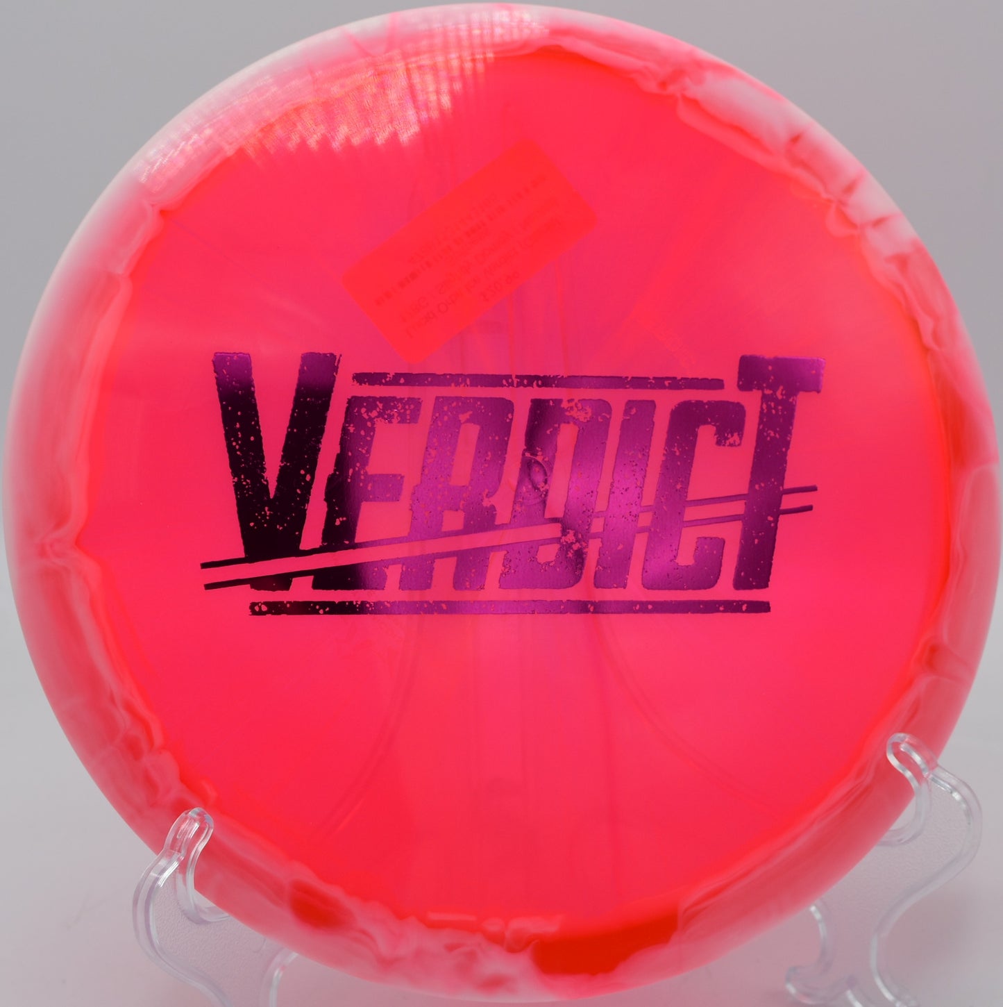 Lucid Ice Orbit Verdict holding a flex line at West Park Disc Golf Course in Joliet, Illinois.

