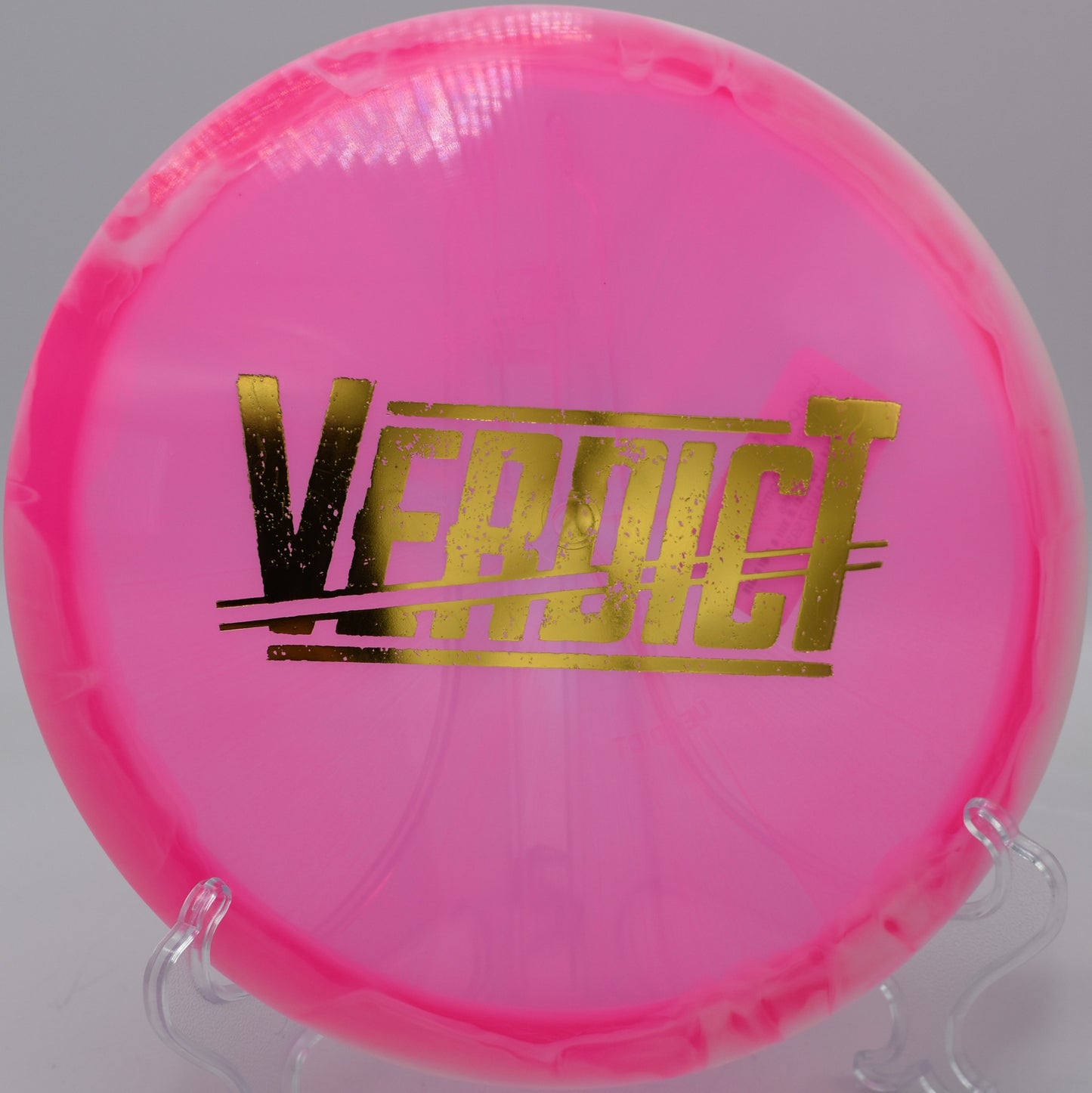 Strong hyzer approach with a Lucid Ice Orbit Verdict at Creekside Disc Golf Course in Salt Lake City, Utah.

