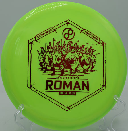 Swirly S-Blend Roman ripping through headwinds with controlled fade at Glenwood Springs DGC in Colorado.

