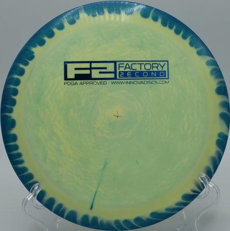 "1st Run Halo Destroyer soaring over a scenic disc golf fairway in Colorado."
