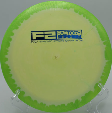"Vivid 1st Run Halo Destroyer disc in action during a competitive round in Arizona."
