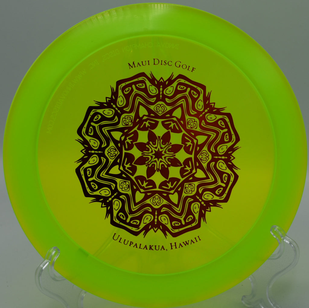 "Innova Champion XCaliber driver, perfect for disc golfers in Phoenix, AZ, seeking stability and control in extreme wind."
