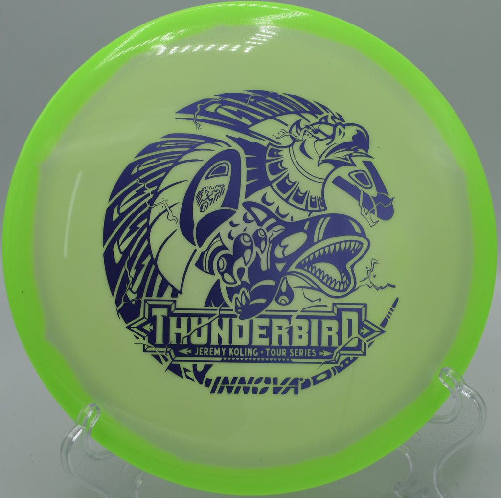 "Innova Koling Thunderbird, the go-to fairway driver for reliable fade and versatile play in Minneapolis, MN."
