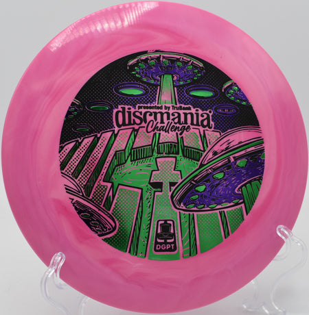 Swirl S-Line DD1 gliding through a tunnel at Tuckahoe State Park Disc Golf Course in Queen Anne, Maryland.

