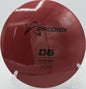 "Prodigy D6 unleashes explosive hyzer-flip drives at Eagle Creek Disc Golf in Austin, TX with impressive glide and predictable fade."
