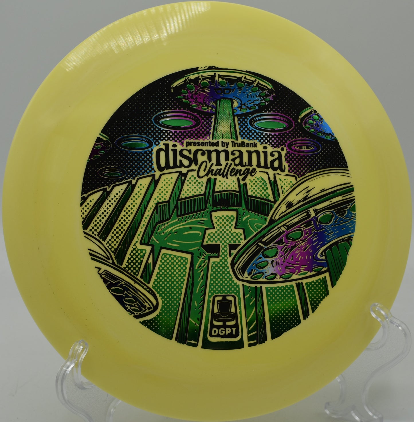 Long, clean release with a Swirl S-Line DD1 at Pecan Grove Disc Golf Course in Sherman, Texas.

