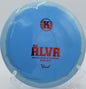 Player unleashing a K1 Grind Alva into a headwind at Zephyrhills Disc Golf Course in Florida.

