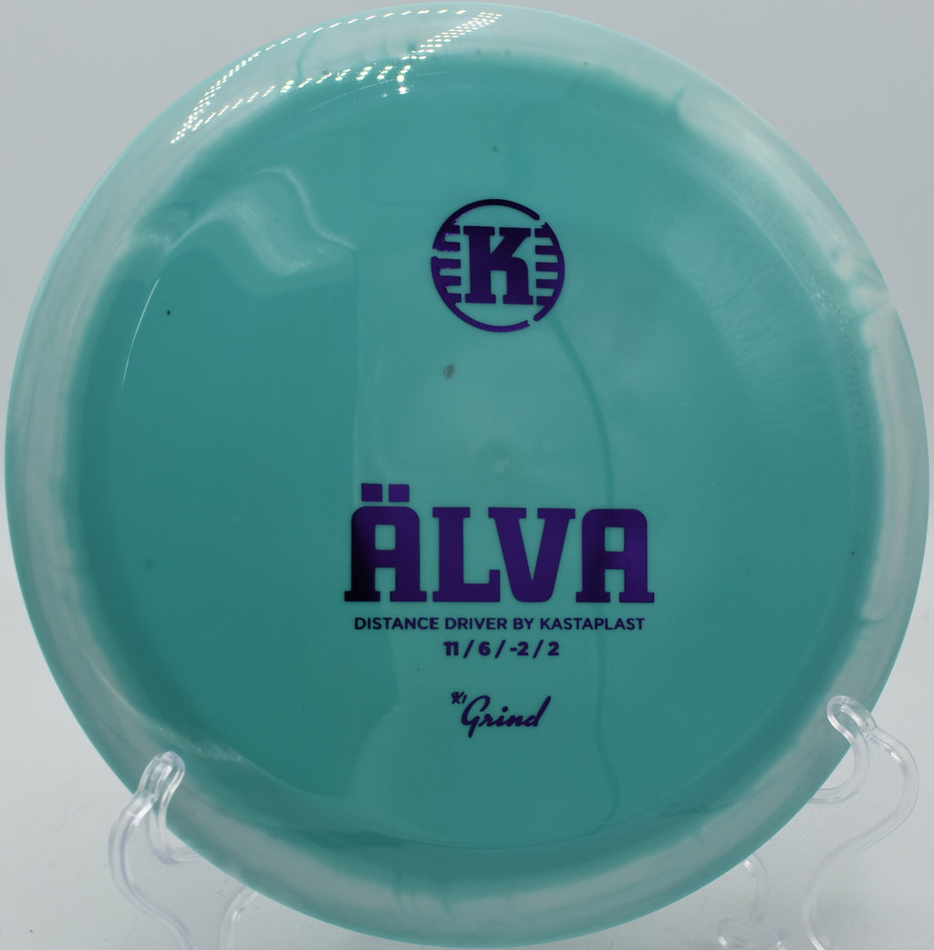 K1 Grind Alva gliding flat through an open fairway at Harmon Hills in Fall Branch, Tennessee.

