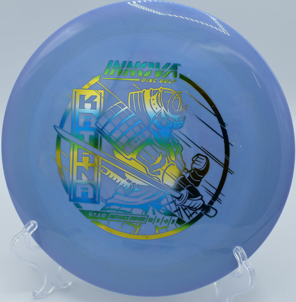 Star Katana gliding effortlessly on a tailwind bomb at Hole 9 at Rolling Pines Disc Golf Course, Wilkesboro, North Carolina.
