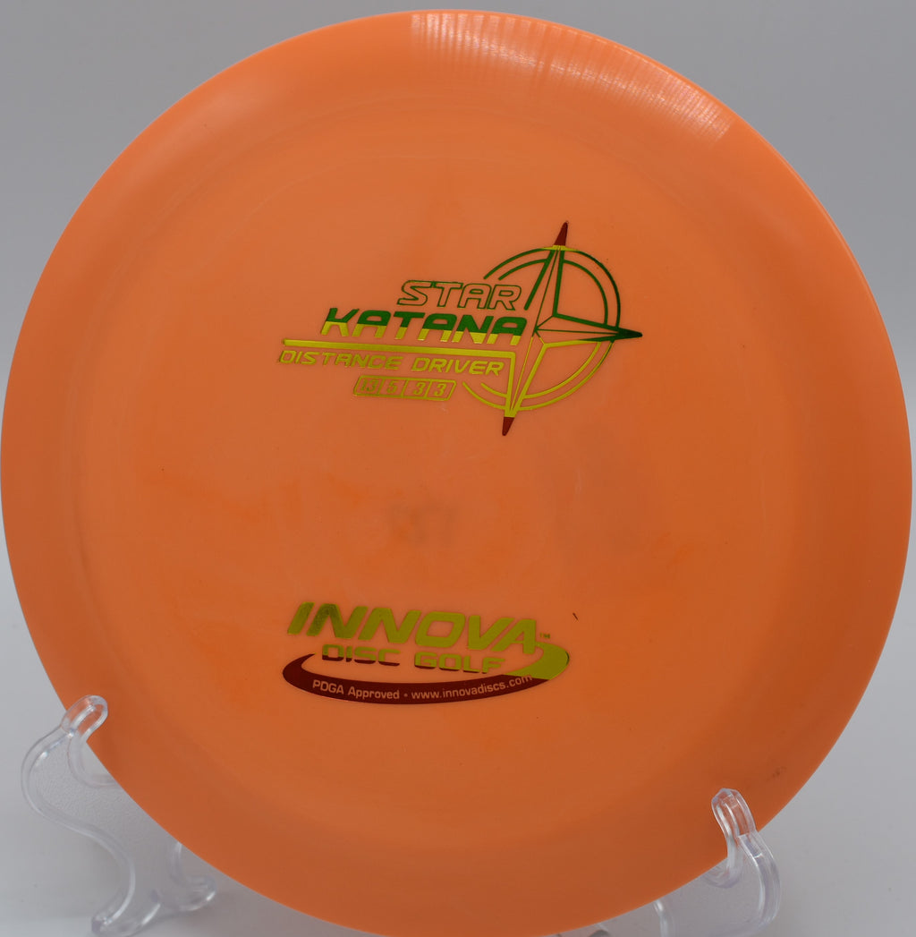 Innova Star Katana slicing through the air on Hole 14 at Paw Paw Tunnel Disc Golf Course, Oldtown, Maryland.
