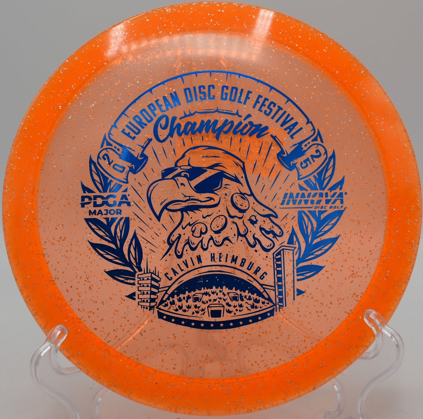Metal Flake Champion Eagle fading edge of green at Pine Oaks DGC in South Easton, Massachusetts

