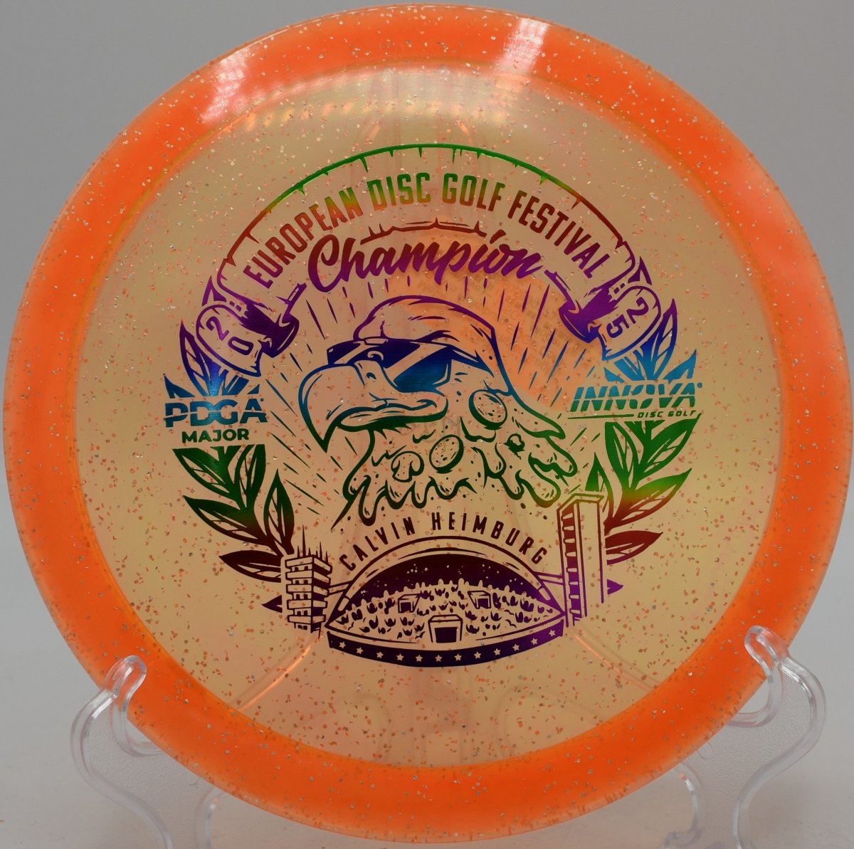 Metal Flake Champion Eagle (Calvin Heimburg EDGF Commemorative) - Flexline Discs - 70928805890173