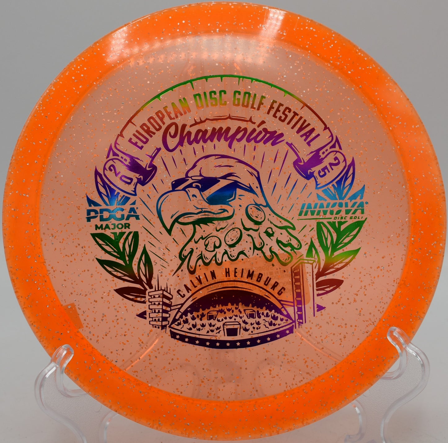 Innova Metal Flake Eagle flight path held straight then dumped hard at Bryant Lake Park in Eden Prairie, Minnesota

