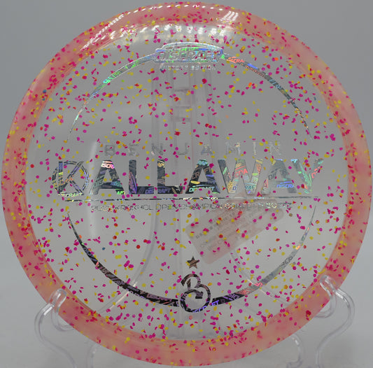 Discraft Confetti Buzzz flying clean line at Lake Arvesta Farms in South Haven, Michigan

