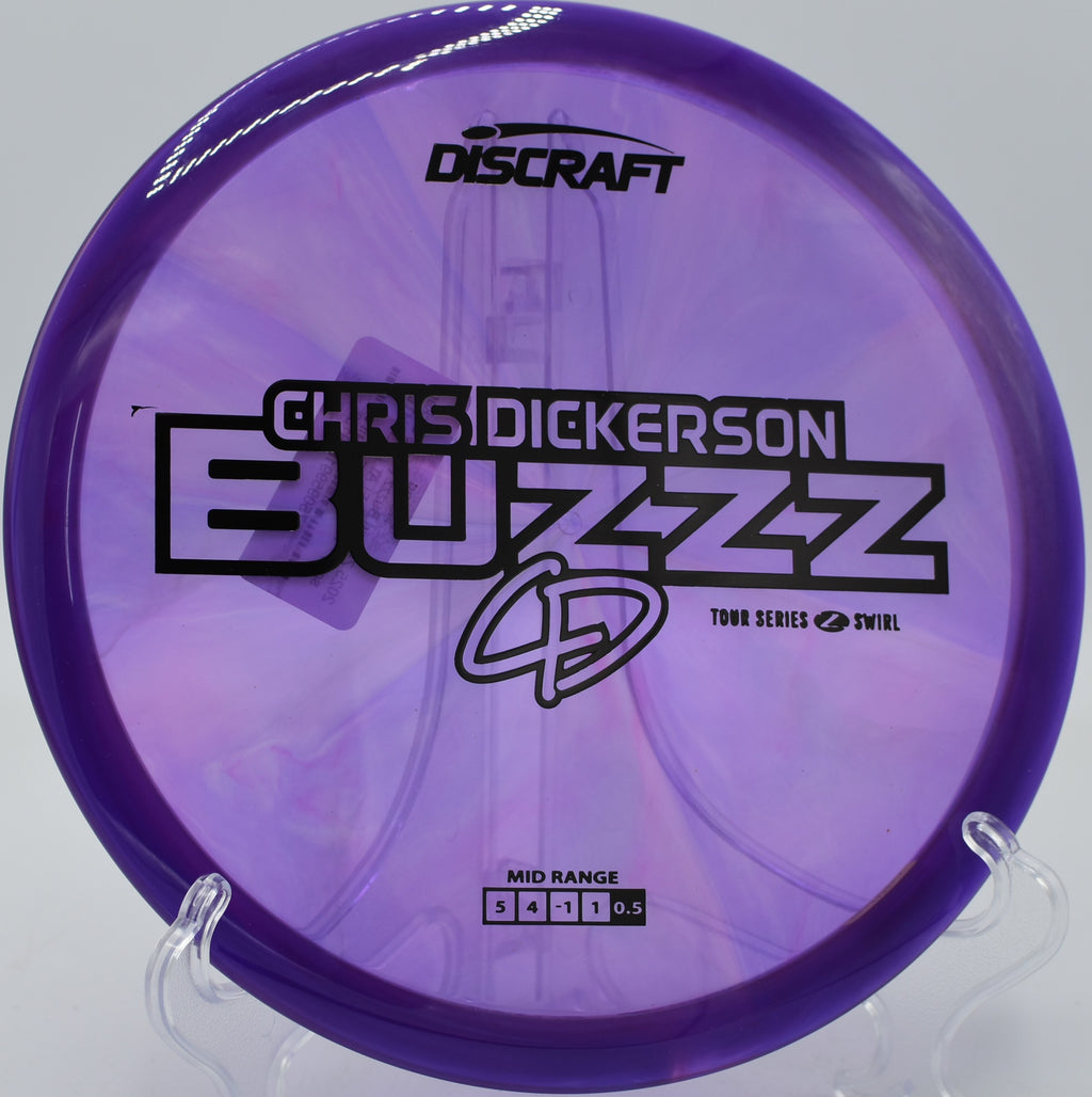 Discraft Buzzz in Z Swirl plastic thrown through a low-ceiling tunnel at Tyler State Park in Pennsylvania.

