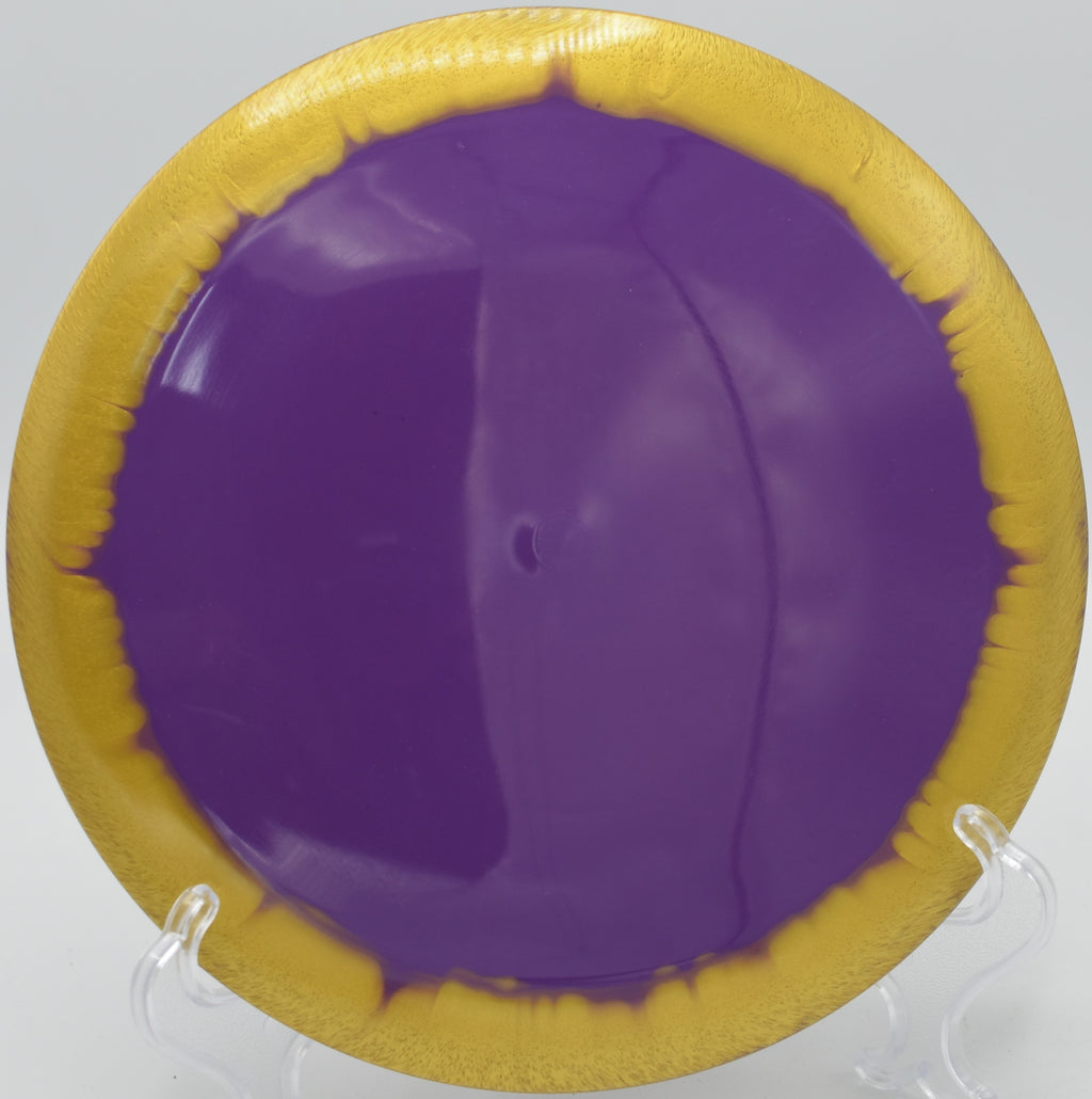 "Golden Horizon Cloudbreaker distance driver for disc golf, delivering max power and stunning flights, now available in Phoenix, AZ."
