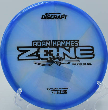 Z Swirl Zone holding a tight line on a tunnel shot at Iron Hill DGC in Newark, Delaware.

