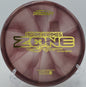 Discraft Z Swirl Zone thrown forehand off the tee at Sunset Hills DGC in Pekin, Illinois.


