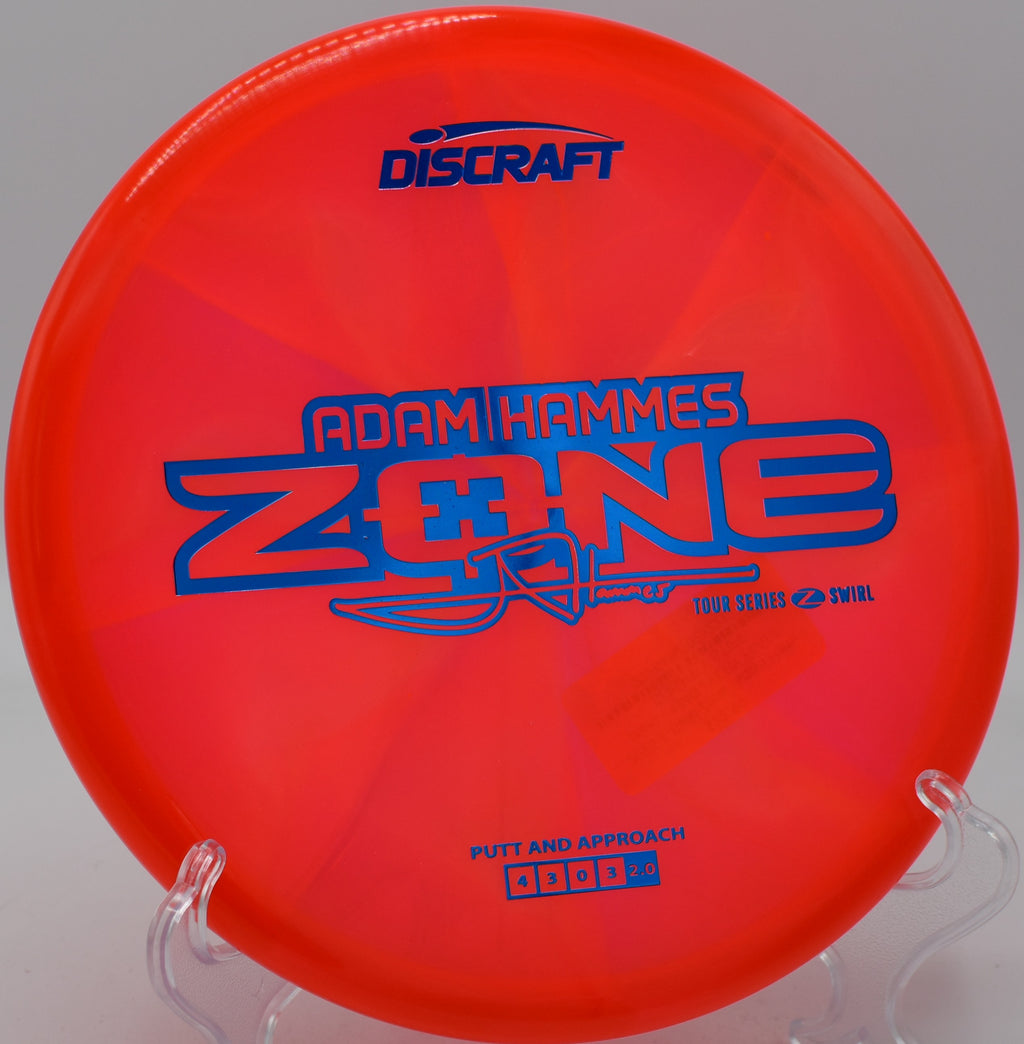Z Swirl Zone being flicked on a short hyzer at Persimmon Ridge DGC in Jonesboro, Arkansas.

